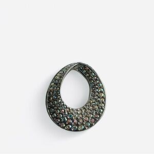 Swarovski Signed Pave Crystal Brooch